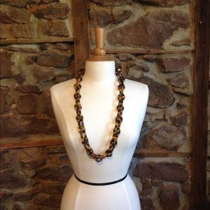 Tortuous shell plastic chain necklace